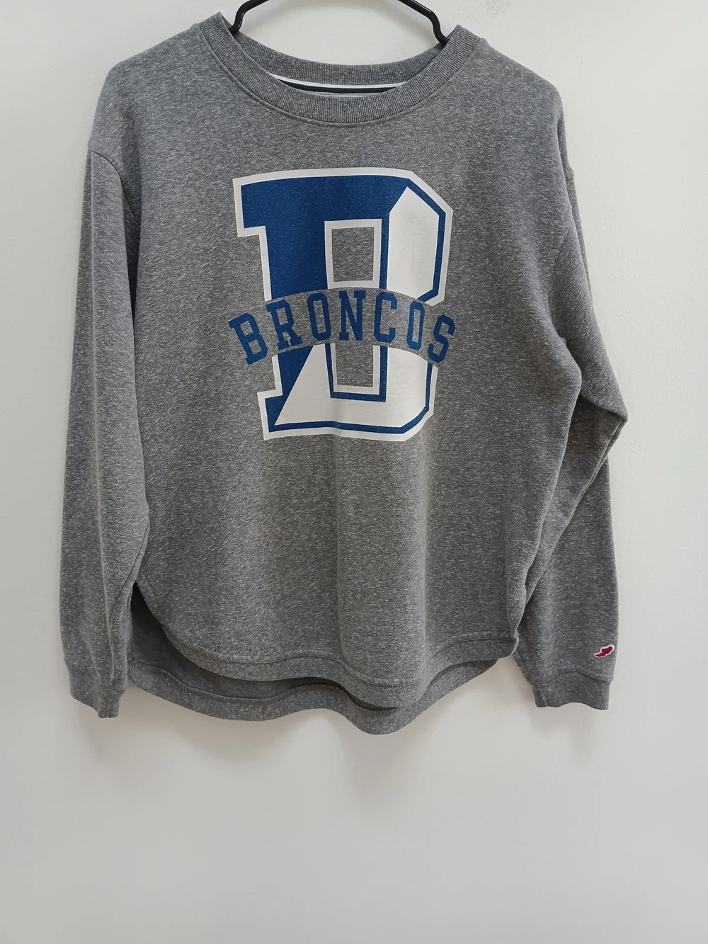 League Boise State Broncos Gray Men's NCAA Vintage Sweatshirt Size Medium